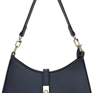 Vegan Leather Crossbody Purse Shoulder Bag for Women Compact Elegant